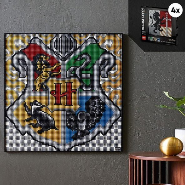 LEGO Art 31201 Harry Potter Hogwarts Crests - Resim 4