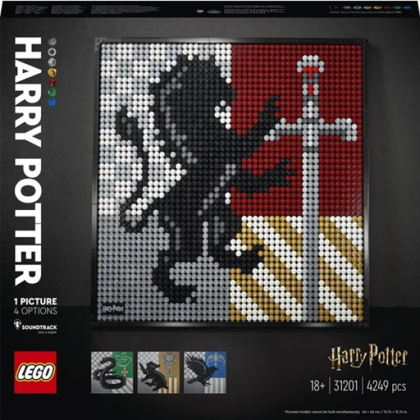 LEGO Art 31201 Harry Potter Hogwarts Crests - Resim 9