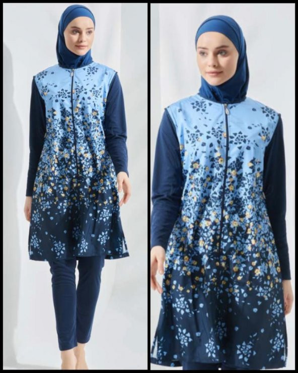 Seamay 1002 Lacivert Tesettür Mayo - 4