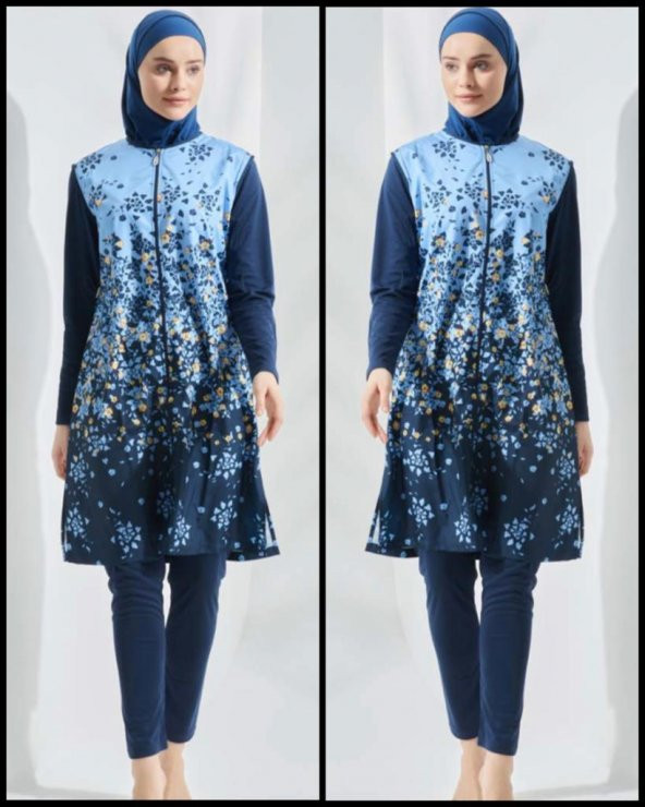 Seamay 1002 Lacivert Tesettür Mayo - 5