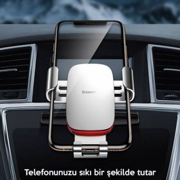 Baseus CD Gözü Uyumlu Araç Içi Telefon Tutucu, Metal Ultra Güçlü Araç Tutucu Araç Tutucu - 3