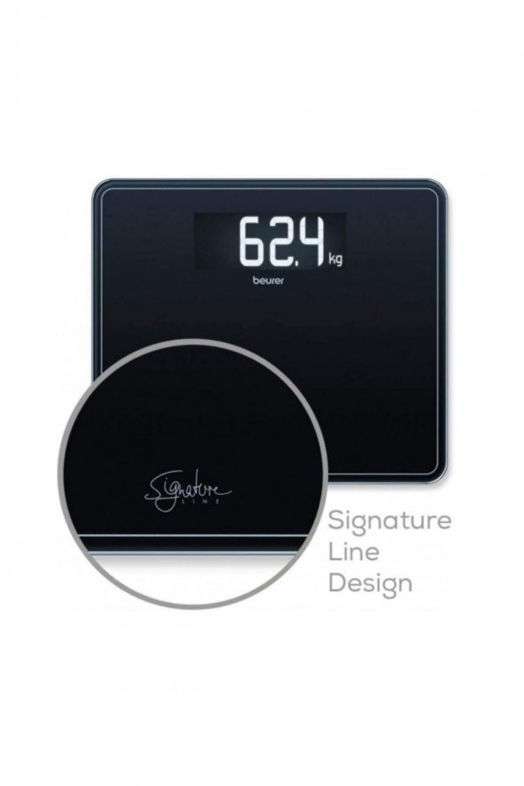 Beurer Gs 410 Signatureline Siyah Cam Banyo Tartısı - 2