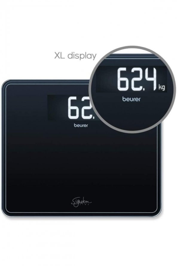 Beurer Gs 410 Signatureline Siyah Cam Banyo Tartısı - 4
