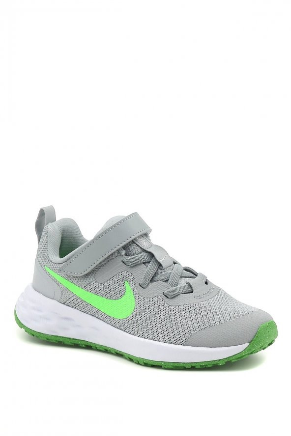 Nike Revolution 6 NN (PSV) - Çocuk Gri - Yeşil Spor Ayakkabı - DD1095-009