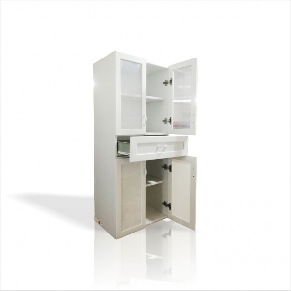 Şişmez Paslanmaz Çürümez Suya Dayanıklı PVC Banyo Wc Çadır Karavan Sahra Arazi Balkon Dolabı Dolap