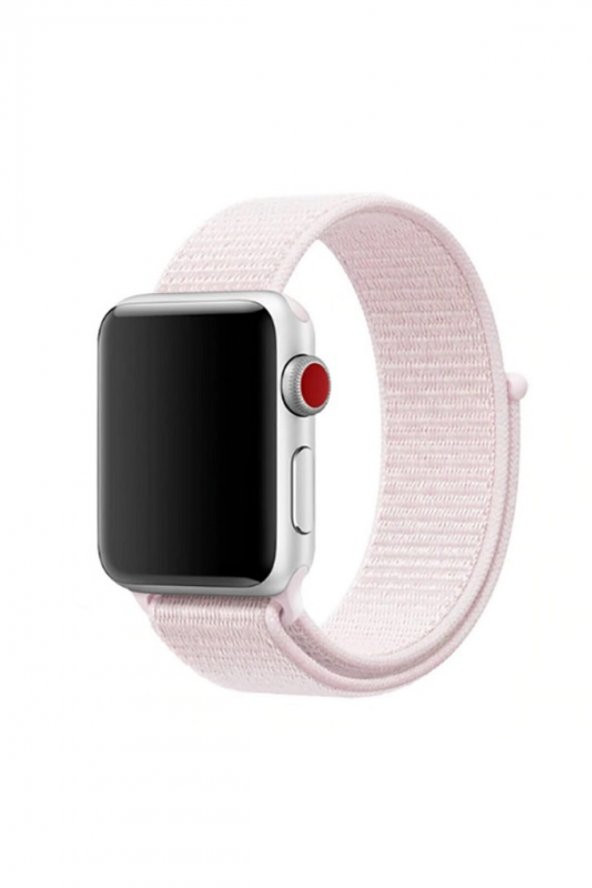 ASF  Apple Watch Kordon 2 3 4 5 6 Se 42 mm 44 mm Cırt Cırtlı Hasır Kordon Hasır - 1