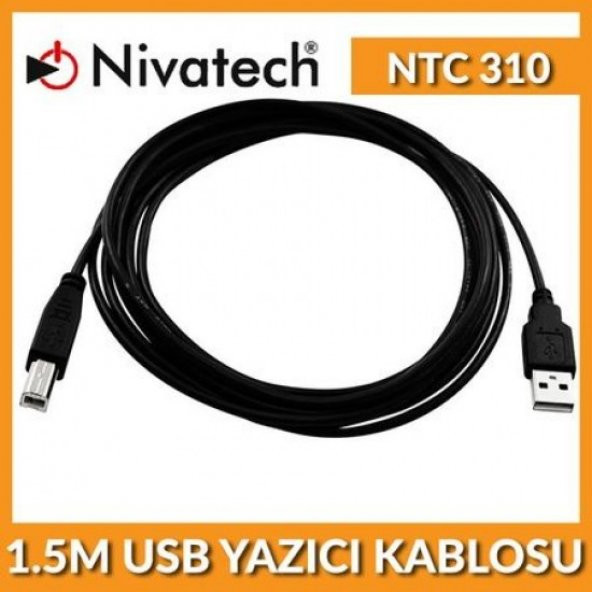 KABLO NIVATECH NTC-310 1.5M USB 2.0 PRINTER YAZICI KABLO