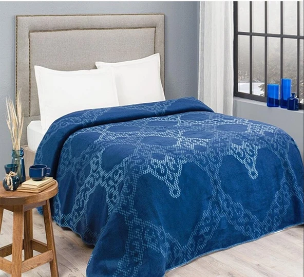 Taç Celesta Çift Kişilik Battaniye Lacivert-71307924 ürün görseli