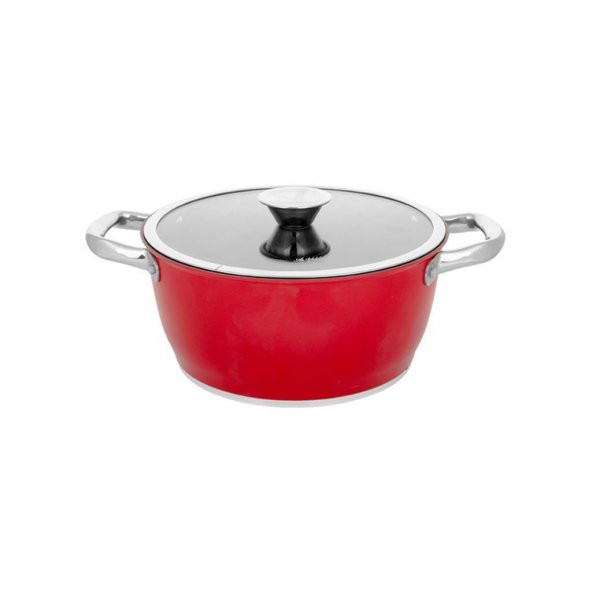 Aryıldız Trendy Inductıon Prestige 20x10cm Tencere Kırmızı - 2