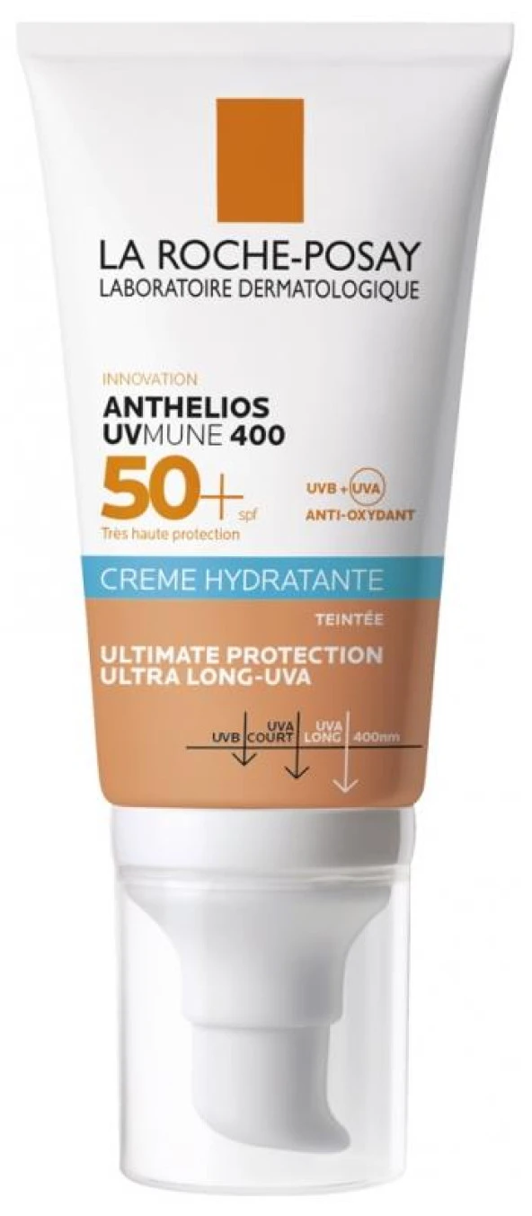 La Roche Posay Anthelios UVmune 400 SPP50+ Hydrating Cream Tinted (Renkli) Güneş Kremi 50 ml