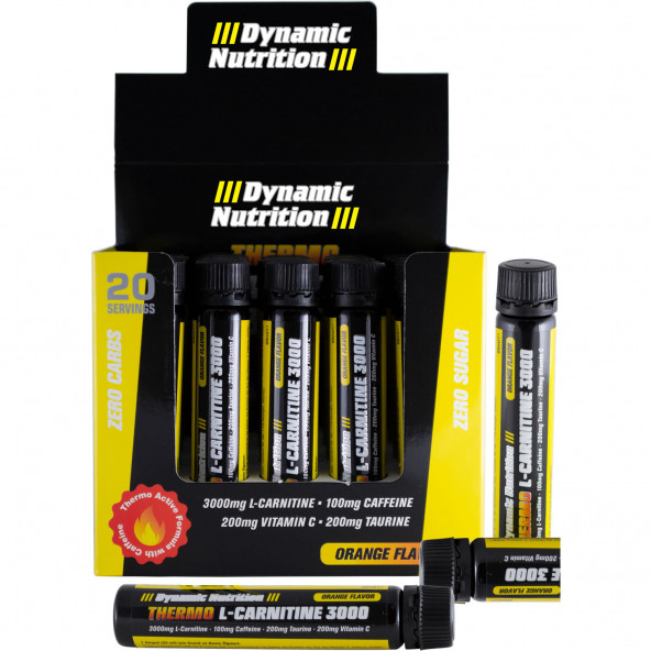 PTTAVM: Dynamic Thermo L-Carnitine 3000 mg 20 ampl x 25 ml (Portakal  Aromal)