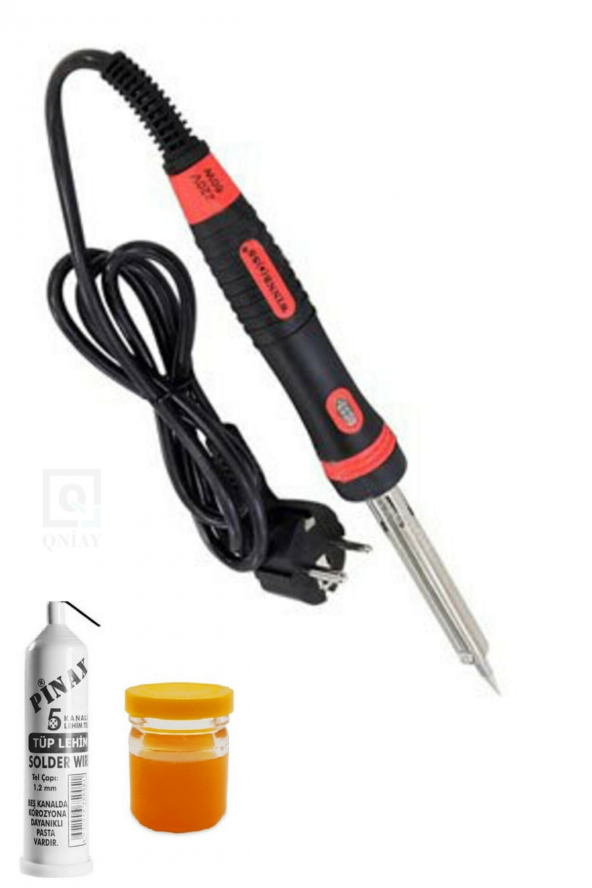 QNİAY 40w Profesyonel Lehim Makinesi  Set Kalem Havya+ Leyim Teli+ Pasta