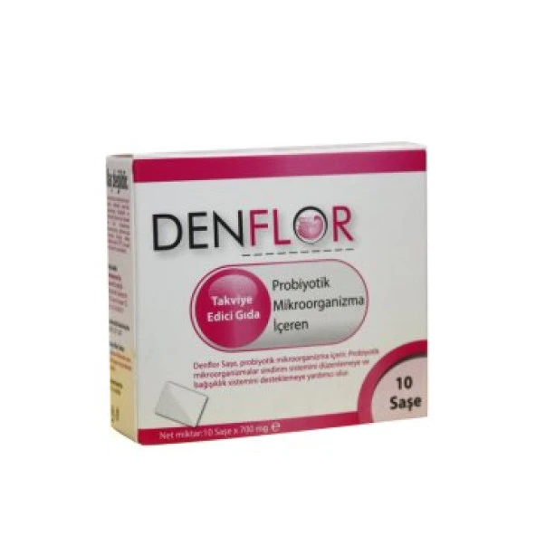 DENFLOR PROBİYOTİK MİKROORGANİZMA İÇEREN 10 ŞASE ürün görseli 1