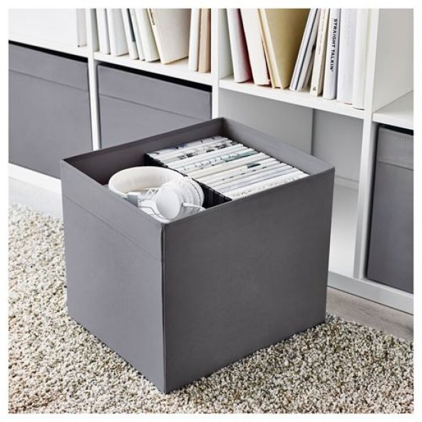 Düzenleyici Kutu IKEA Ev Düzeni Düzenleme Saklama Kutusu Gri Renk  33x38x33 cm - 2