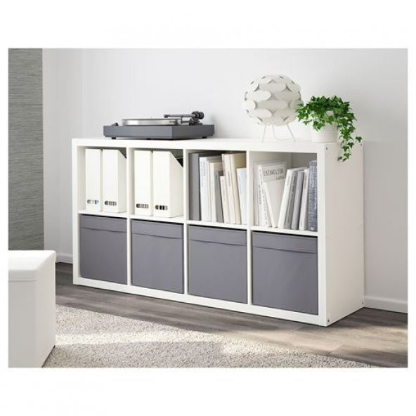 Düzenleyici Kutu IKEA Ev Düzeni Düzenleme Saklama Kutusu Gri Renk  33x38x33 cm - 3