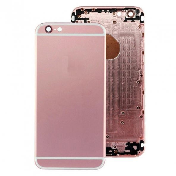 İPHONE APPLE 6S PLUS BOŞ KASA KAPAK  EN İYİ KALİTE  PEMBE