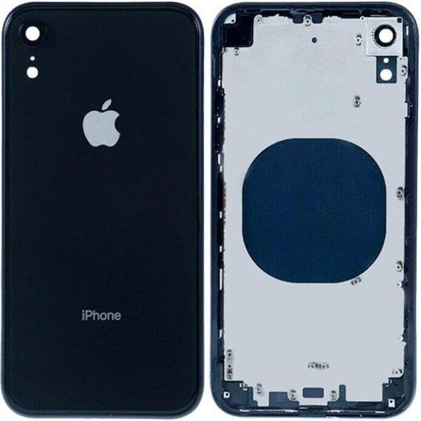 İPHONE APPLE XR BOŞ ARKA KASA KAPAK  SİYAH