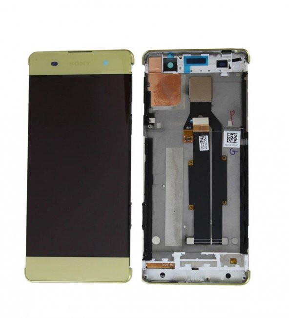 Sony Xperia XA (F3111) EKRAN FUL ÇITALI DOKUNMATİK LCD  SARI - 1