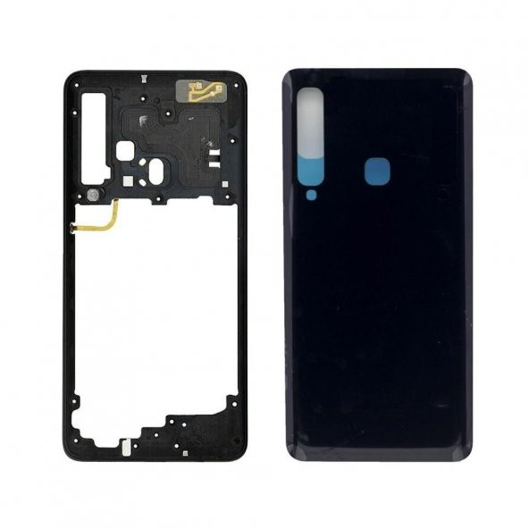 Samsung Galaxy A9 (2018) (SM-A920F) ARKA KASA DOLU FULL PİL KAPAĞ  SİYAH - 1
