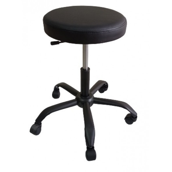 Siyah Metal Ayaklı Tabure Elden Hidrolikli - Resim 5