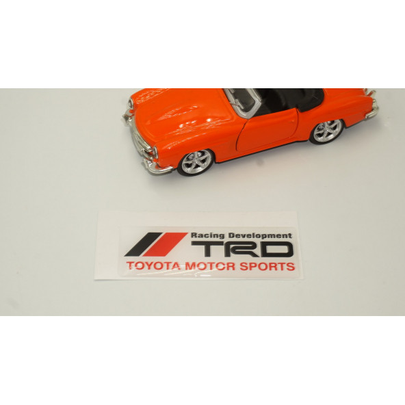 Toyota TRD Motorsport Logo Damla Silikon Plaka Logo Arma Amblem Yeni Stil - Resim 2