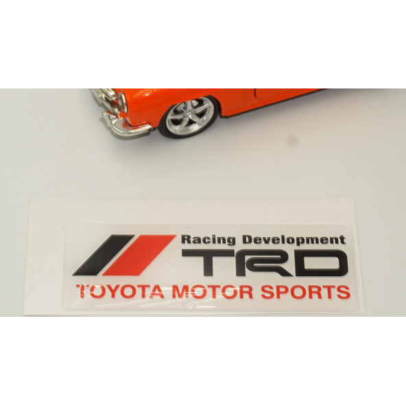 Toyota TRD Motorsport Logo Damla Silikon Plaka Logo Arma Amblem Yeni Stil - Resim 3