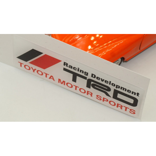 Toyota TRD Motorsport Logo Damla Silikon Plaka Logo Arma Amblem Yeni Stil - Resim 5