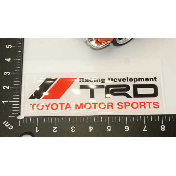 Toyota TRD Motorsport Logo Damla Silikon Plaka Logo Arma Amblem Yeni Stil - Resim 6
