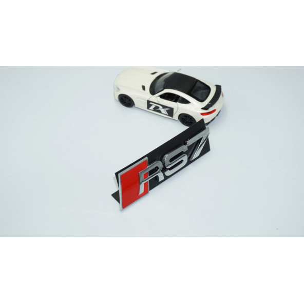 DK Tuning RS7 Gümüş Kırmızı 3D Ön Panjur Logo Audi İle Uyumlu - 2