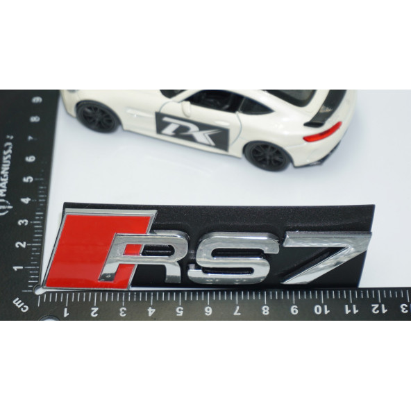 DK Tuning RS7 Gümüş Kırmızı 3D Ön Panjur Logo Audi İle Uyumlu - 4