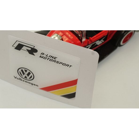 Volkswagen R Line Motorsport Logo Damla Silikon Plaka Logo Arma Amblem Yeni Stil - 5