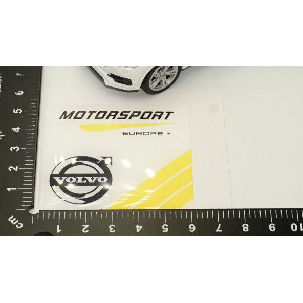 Volvo Motorsport Logo Damla Silikon Plaka Logo Arma Amblem Yeni Stil - 6