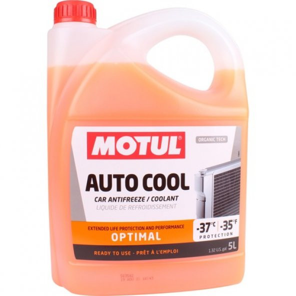 MOTUL AUTO COOL OPTIMAL -37°C 5 Litre Organik Antifiriz