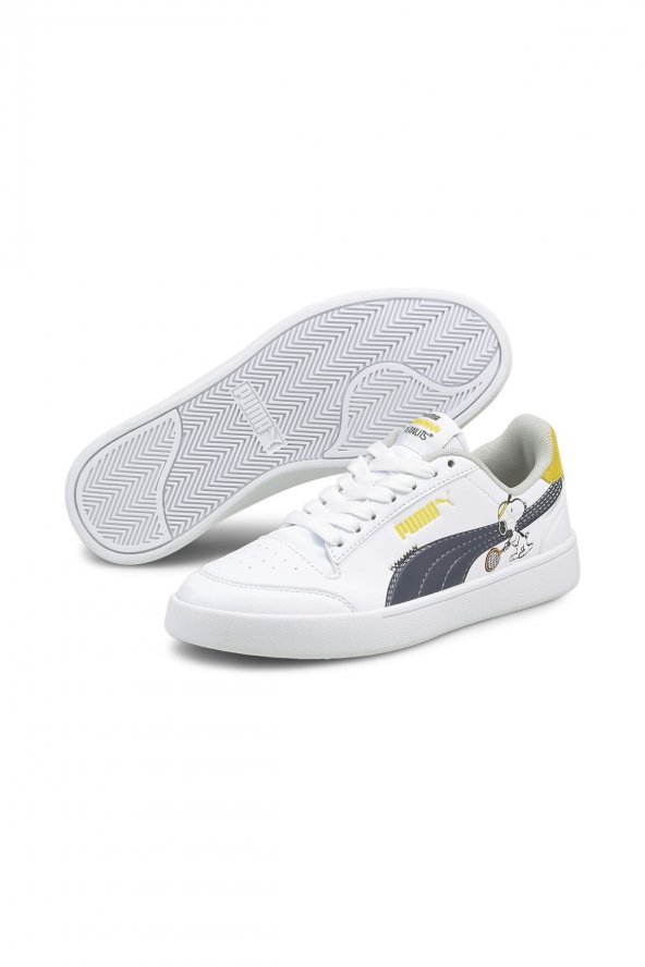 Puma x PEANUTS Shuffle KADIN Ayakkabı BEYAZ 37573901 (B-125) - Resim 3