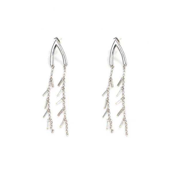 925 Ayar Gümüş Salkım Modeli Sallantılı Küpe ürün görseli 1