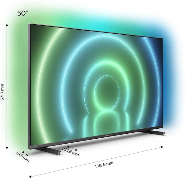 Philips 50PUS7906 50'' 126 Ekran Uydu Alıcılı 4K Ultra HD Android LED TV - 2