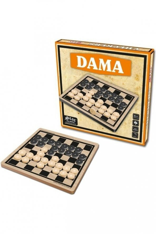 Star Oyun Star Ahşap Dama Takımı