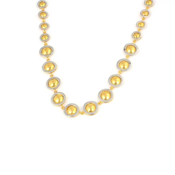 925 Ayar Gümüş Yarım Top Kolye - Resim 2