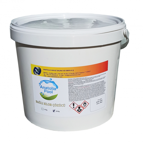 Anatolia Pool Bağlı Klor Çözücü 20 Kg (Bound Chlorine Solver)