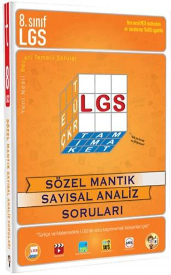 Tonguç 8.Sınıf Lgs Sözel Mantık Sayısal Analiz Soruları