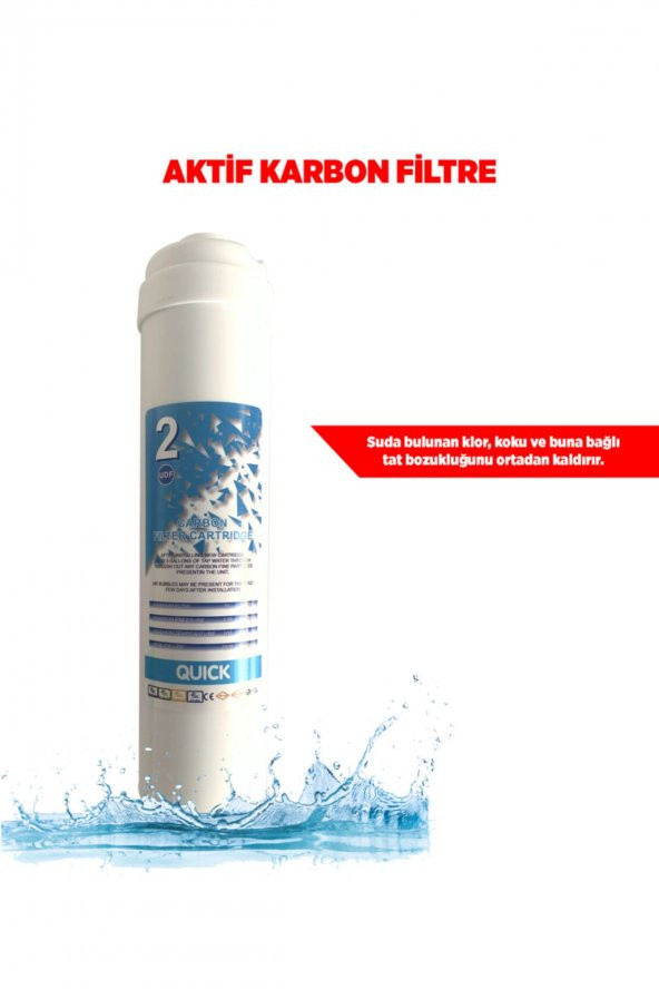 Ihlas Aura Cebilon Plus Uyumlu Su Arıtma Cihazı 12 Inç Inline 5li Membranlı Filtre Seti - Resim 3