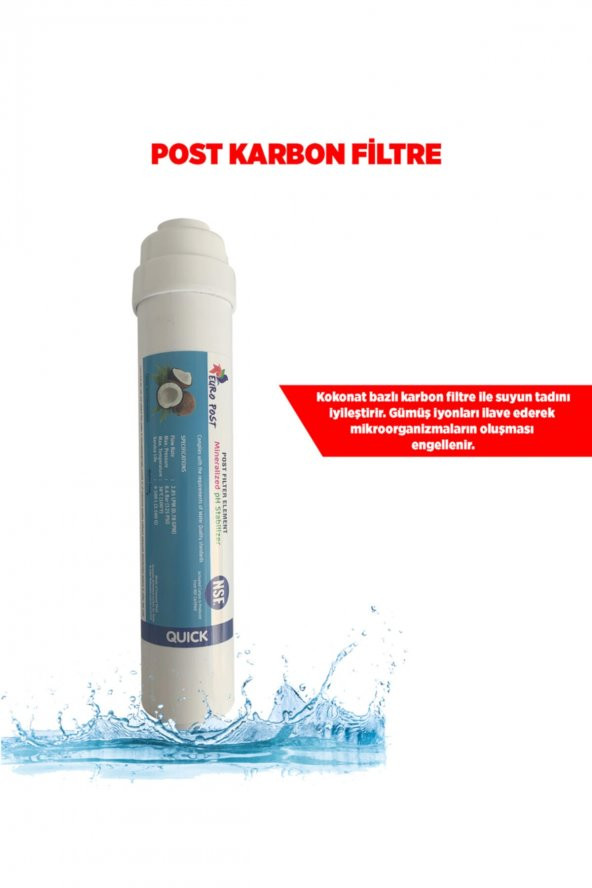 Ihlas Aura Cebilon Plus Uyumlu Su Arıtma Cihazı 12 Inç Inline 5li Membranlı Filtre Seti - Resim 6