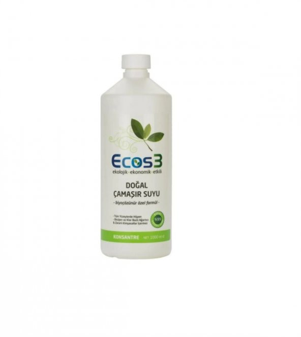 Ecos3 Organik Doğal Çamaşır Suyu 1000 Ml