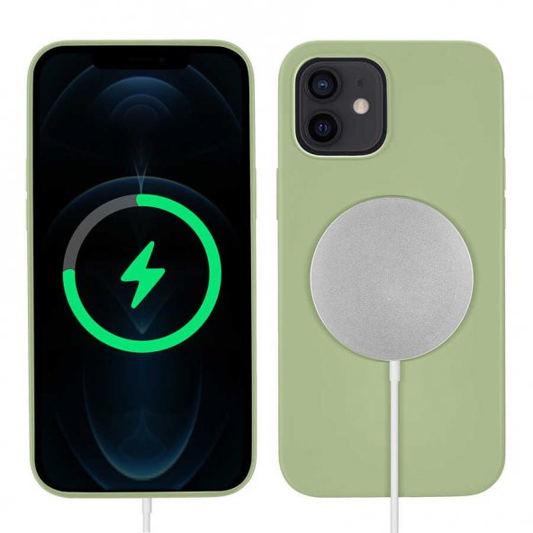 Apple iPhone 12 Kılıf Zore Silksafe Wireless Kılıf - 6