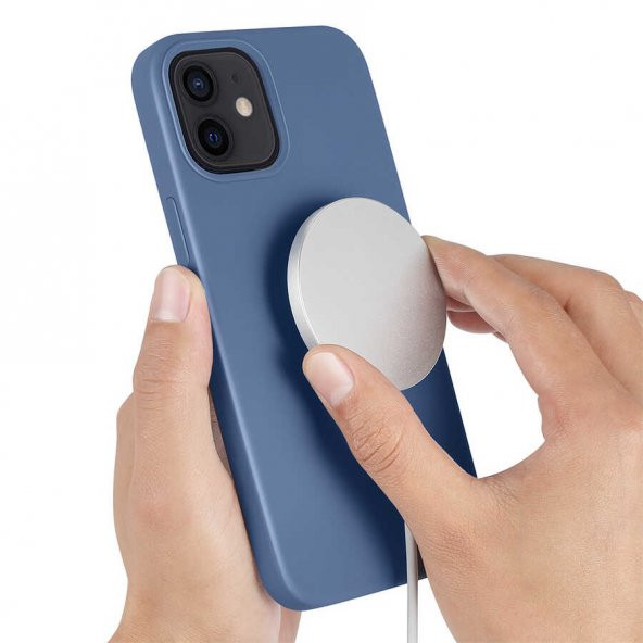 Apple iPhone 12 Kılıf Zore Silksafe Wireless Kılıf - 8