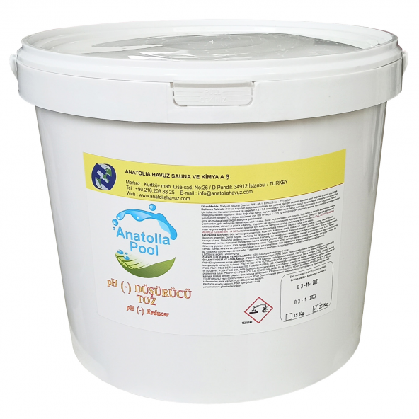 Anatolia Pool Ph (-) Düşürücü Toz 25 Kg (Ph - Reducer)