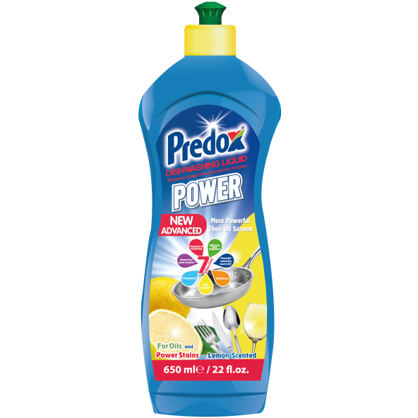 PREDO Bulaşık Deterjanı Elde Yıkama 650ml Limon (Mavi)