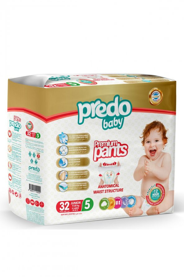 PredoBaby Premium Pants Külot Bezi 5 Numara (11-25kg) Junior 32 Adet