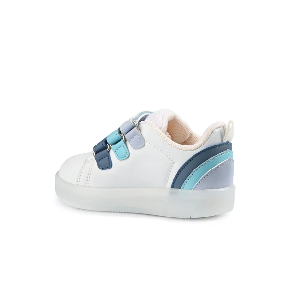 Vicco Sun Işıklı Erkek Çocuk Beyaz/Mavi Sneaker - 3