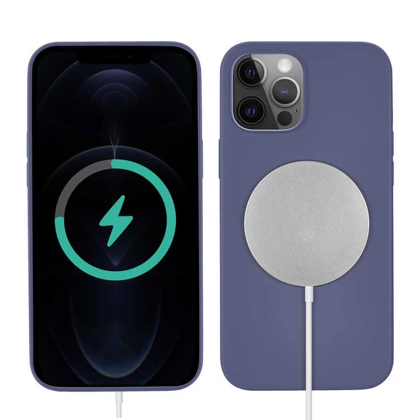 Apple iPhone 13 Pro Kılıf Zore Silksafe Wireless Kılıf - Resim 7